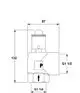 Sicherheitsventil in senkrechter Bauform mit Anschlüssen für G1 1/4 und G1 1/2. Produkt von IMI Hydronic Engineering.